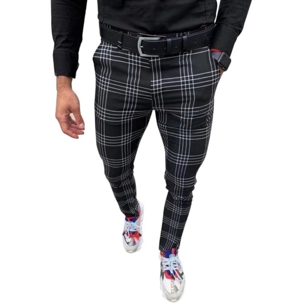 Men's Fashion Stretch Dress Pants Business Suit Pants Casual Golf Pants